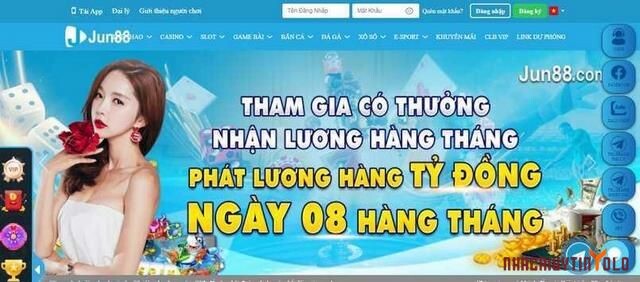 Đánh giá độ tin cậy của nhà cái Jun88 thông qua giao diện trang web